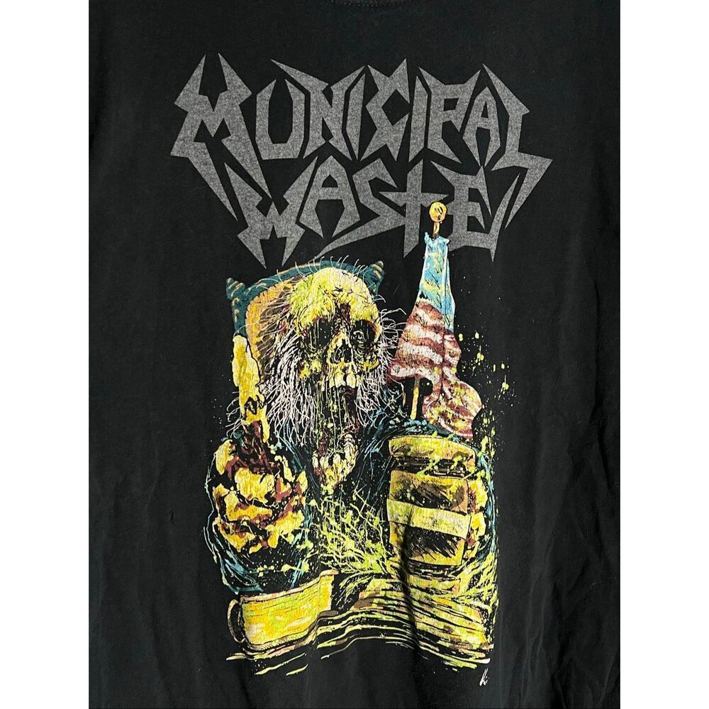 Municipal Waste Goth Metal Black Band Tee - Picture 2 of 6